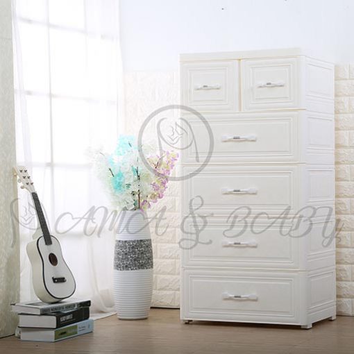 4+2 DRAWER SIMPLE PEARL WHITE NA-B585288-in-Pakistan