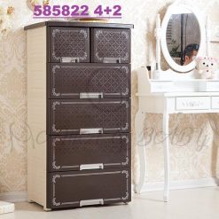 4+2 DRAWERS COFFEE BROWN 585822-in-Pakistan