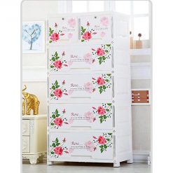 4+2 JUMBO DRAWERS WHITE PINK FLOWER 705873-in-Pakistan