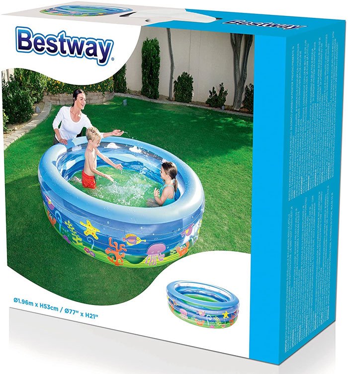 Bestway Summer Wave Crystal Inflatable Pool 196cm X 53cm - 51029