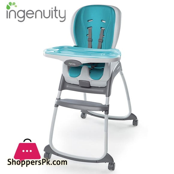 Ingenuity Smart Clean Trio 3-in-1 High Chair - Aqua