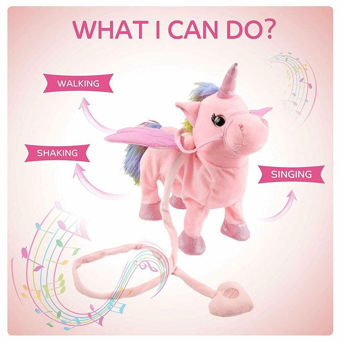 electric walking unicorn toy