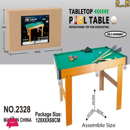 Billiard Snooker Table Set (2328) Dimensions 121 x 62 x 68 CM