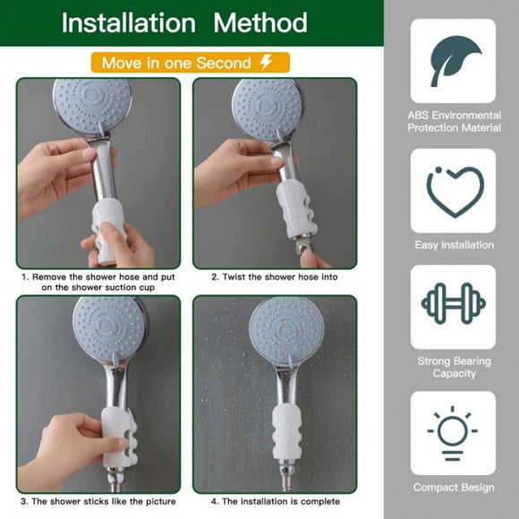 Silicone Shower Head Suction Cup Holder 1 Pcs in Pakistan