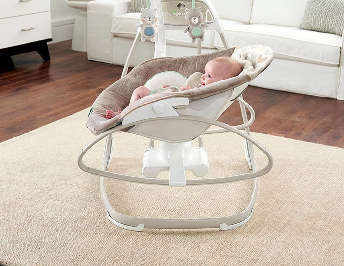 Ingenuity Smart Size Gliding Swing & Rocker, Taylor Teddy 10639