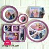 Kids Melamine Plastic Dinner Set 5 Pcs ( Frozen )