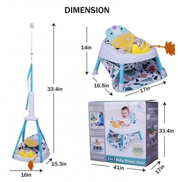 Buy 2in1 Infant Toddler Jumper Learn Sitting Swing Bounce Baby