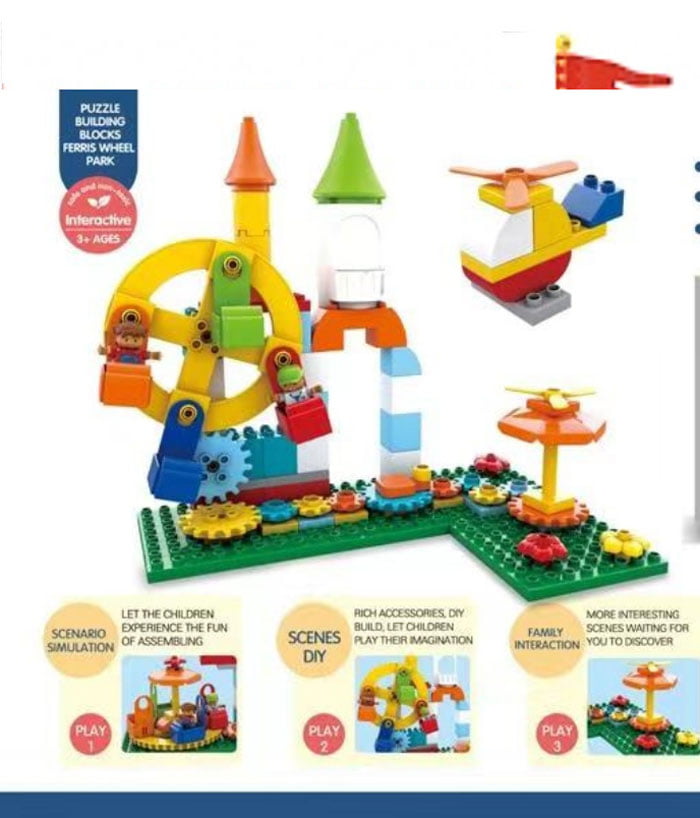 Puzzle Building Blocks Ferries Wheel Park Sets