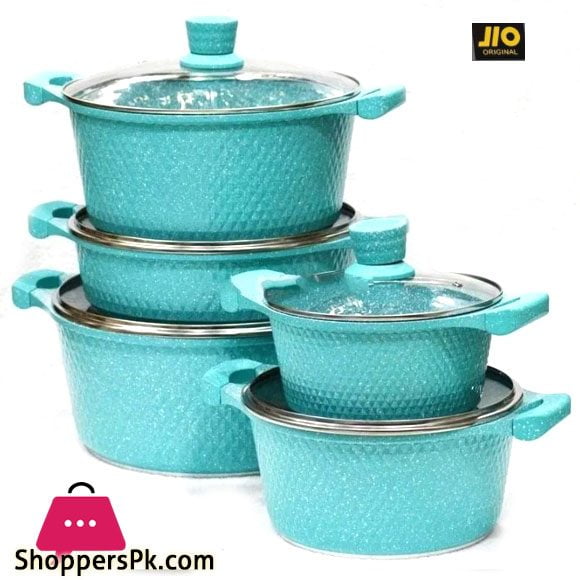 JIO Original Granite Cookware Set 10 Pcs