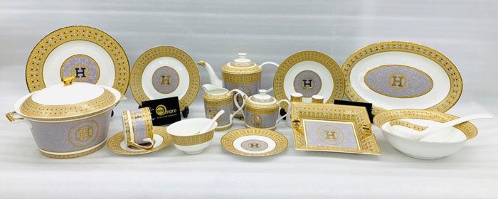 Buy VERSACE Super Luxury Dinner Set 6 Person Serving 61 Pcs at Best Price  in Pakistan