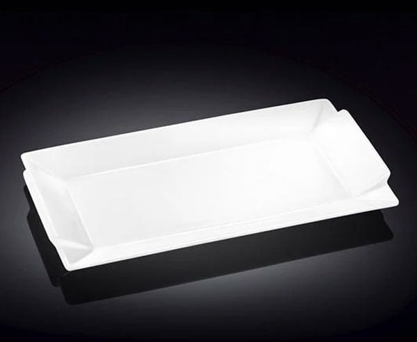 Wilmax Fine Porcelain Rectangular Platter 13.5 x 7 Inch WL-992647-A