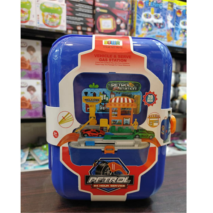 Petrol Station Backpack Toy Set