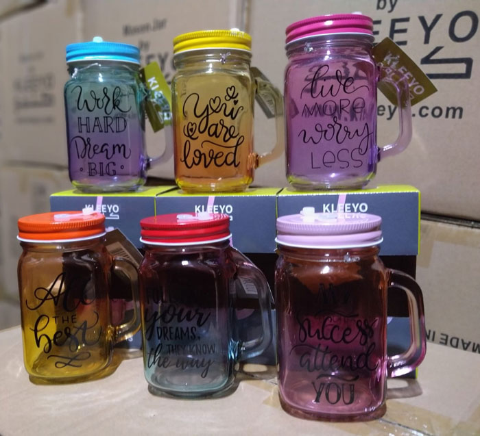 KLEEYO MASON JAR 450ML - DL1920