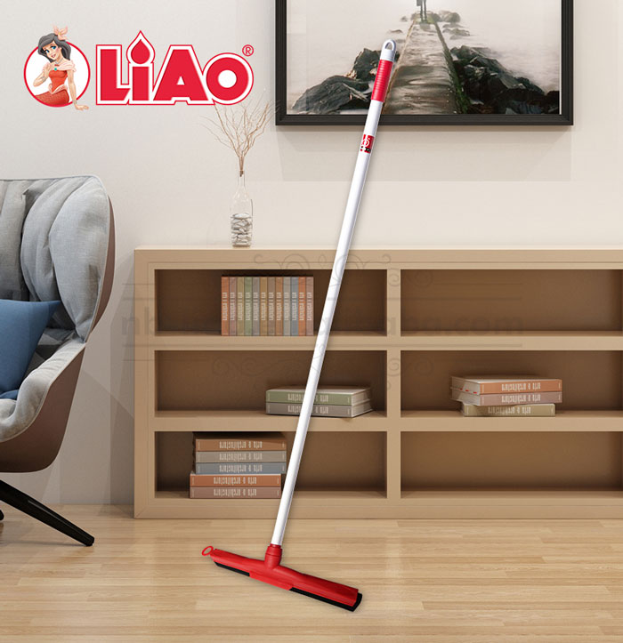 LIAO Floor Squeegee Heavy Duty Wiper 45cm Handle 130cm- K130023