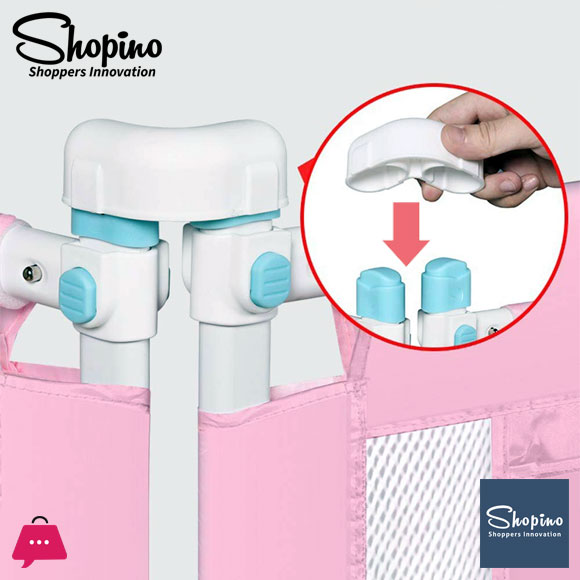 Shopino Baby Safety Bed Cot Guard Adjustable Bed Rail Baby Bed Barrier - 5.9 Feet - 1 Side 1 Pc