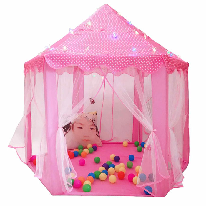 Princess Castle Indoor Outdoor Fairy House Kids Play Tent