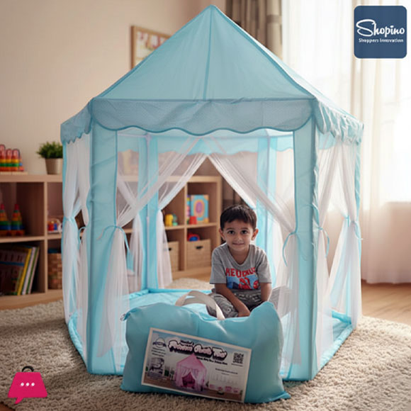 Shopino Princess Castle Tent Indoor Outdoor Fairy House Kids Play Tent