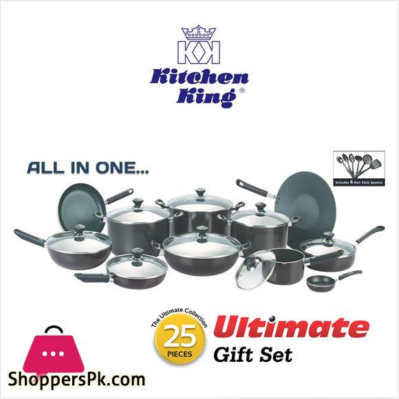 Kitchen King Ultimate Non-Stick Cookware Set 25 Pcs