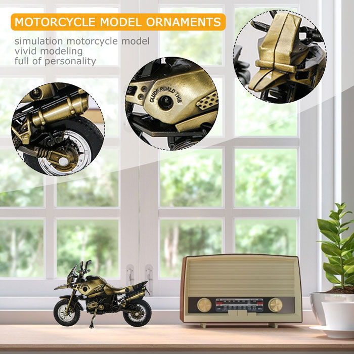 Motorcycle Model - Kids Toy Alloy Motorcycle, Rust-proof Die-Cast Motorcycle