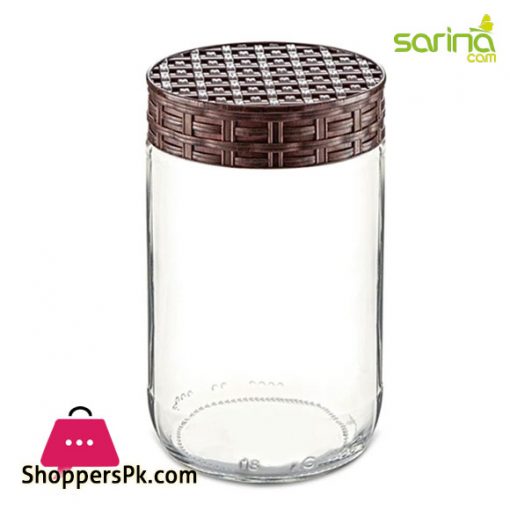 Sarina Straw Decorated Jar 660ML - S329 Turkey Made