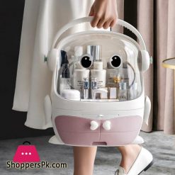 Transparent Penguin makeup organizer, waterproof makeup box, portable, desktop, jewelry and cosmetics storage|Storage Boxes & Bins