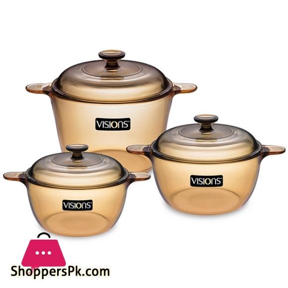 Visions 6pc Saucepan / Cookpot Set