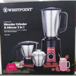 WF-367 - Westpoint Professional 3 in 1 Blender Grinder & Mincer.