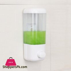 500ml Bathroom Soap Dispenser Wall Mounted Self Adhesive Shampoo Container Hand Press Clear Liquid Lotion Single Slot Storage|Liquid Soap Dispensers