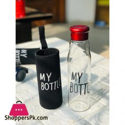 My Glass Water Bottle With Cover Bag