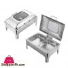 Rectangular Self-Service Commercial Food Serving Chafer Stainless Steel Twin Hydraulic Chafing Dish – ZZ19