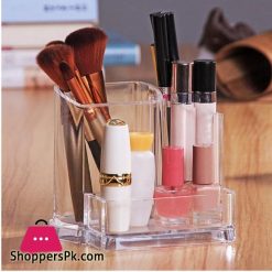 Transparent Makeup Brush Storage Box Organizer Acrylic Cosmetics Manager Jewelry Storage Box Office Supplies Business CardStorage Boxes Bins