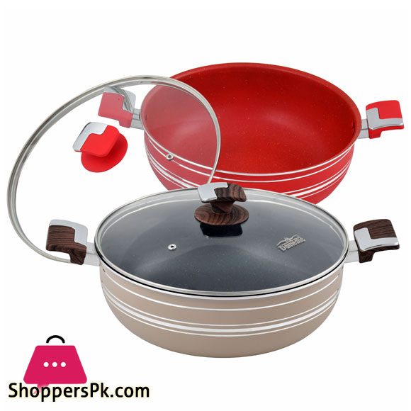 Domestic Non Stick Jumbo Wok 34 Cm - D-103E