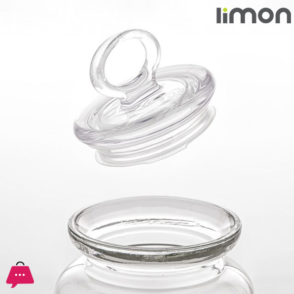 Limon Rustic Glass Jars Airtight Jars with Lids 1- Pcs Iran Made