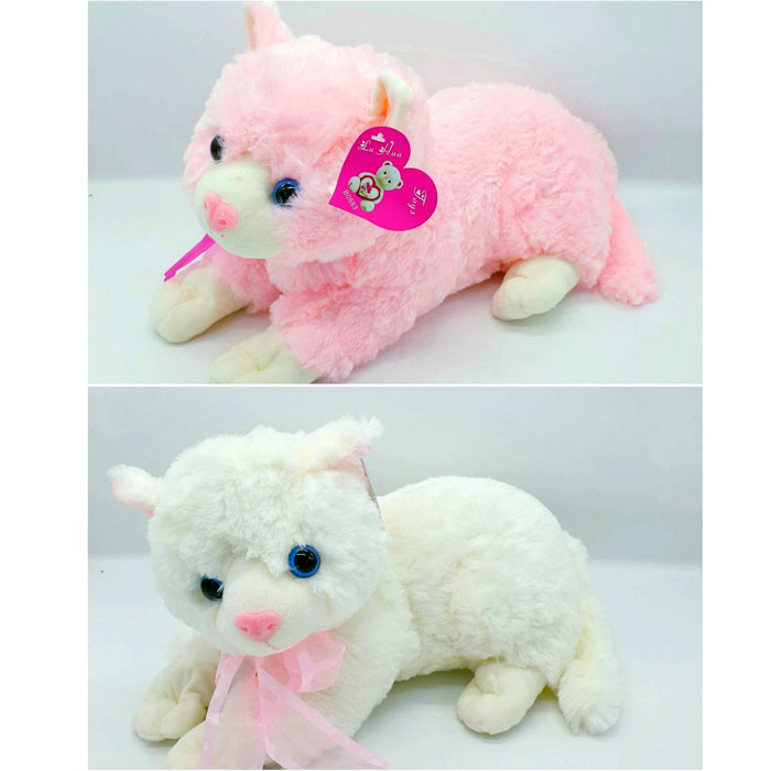 Plush Sr Cat Ribbon Toy Soft Cat 35cm