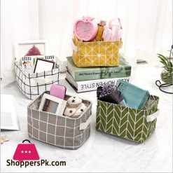 Cotton hand junk basket cabinet desk box cloth storage basketstorage basket