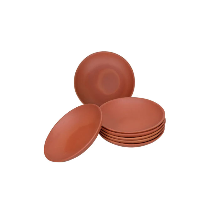 Majestic Clay Plates 6 Pcs