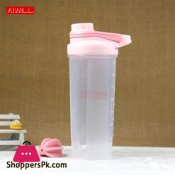 AIWILL 700ml Creative Shake Bottle plastic sports bottles portable protein powder mixing gift outdoor water bottle BPA FREEShaker Bottles