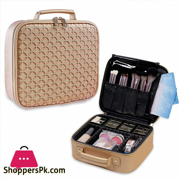 Makeup Organizer Female Toiletry Kit Bag Make Up Case Storage Pouch Lady  Box, Cosmetic Bag, Organizer Bag For Travel Lightweight Portable PU School