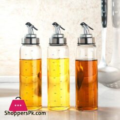 Kitchen Olive Oil Dispenser Cooking Oil Sprayer Glass Vinegar Cruet 10oz Olive bottle Vinegar Dispenser Oil Container - 300 ML