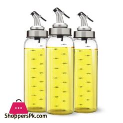 Kitchen Olive Oil Dispenser Cooking Oil Sprayer Glass Vinegar Cruet 10oz Olive bottle Vinegar Dispenser Oil Container - 300 ML