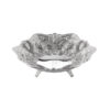 Osena Pewter Metal Hexagonal Foted Bowl Silver Turkey Made - 259-A-K-11