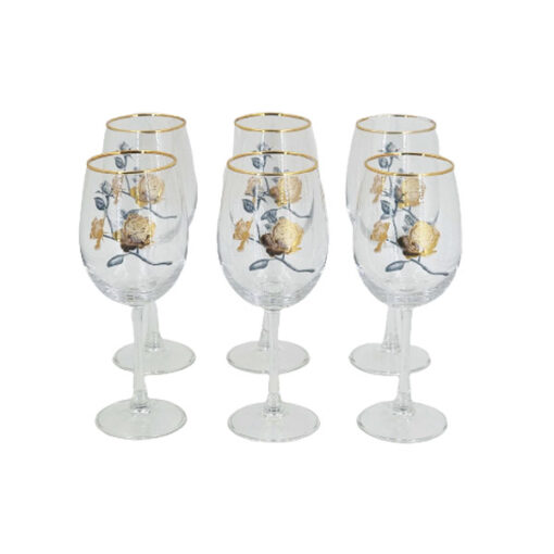 6ps Goblet Glass Set ANGELA 6c MK128