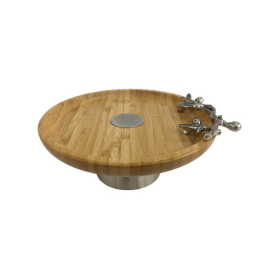 Wooden Stand Bowl ORCHID WB514