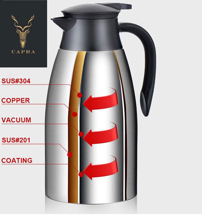 CAPRA High Quality Thermos Vacuum Flask & Bottles