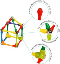 Geomag Classic - 40 Pieces - Magnetic Construction for Children - Green Collection - 100% Recycled Plastic Educational Toys, Multicolor (271)