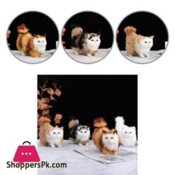 Beautiful Simulation Cat Lightweight Kitty Model Nice looking Stimulate Touching Cat Dolls Simulation AnimalFigurines Miniatures