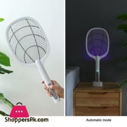 3000V Electric Mosquito Fly Bugs Swatter Zapper Bat Racket Pests Insects Control Killer Repellent USB Rechargeable LED LightingBug Zappers