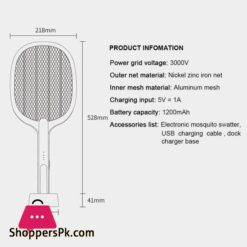 3000V Electric Mosquito Fly Bugs Swatter Zapper Bat Racket Pests Insects Control Killer Repellent USB Rechargeable LED LightingBug Zappers