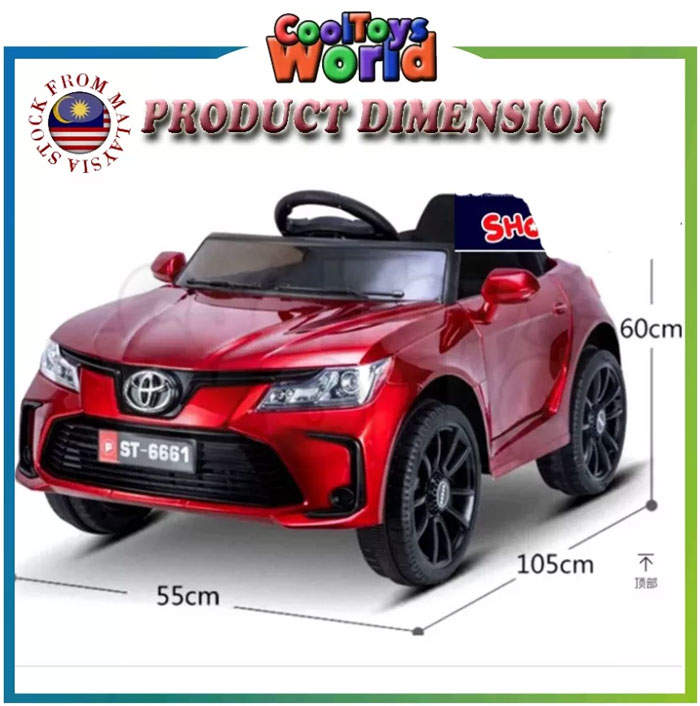 Kids Ride On Car Electric TOYOTA COROLLA ALTIS Parent Remote Control & MP3 Electric Ride on Car for 2 -8 Years Kids