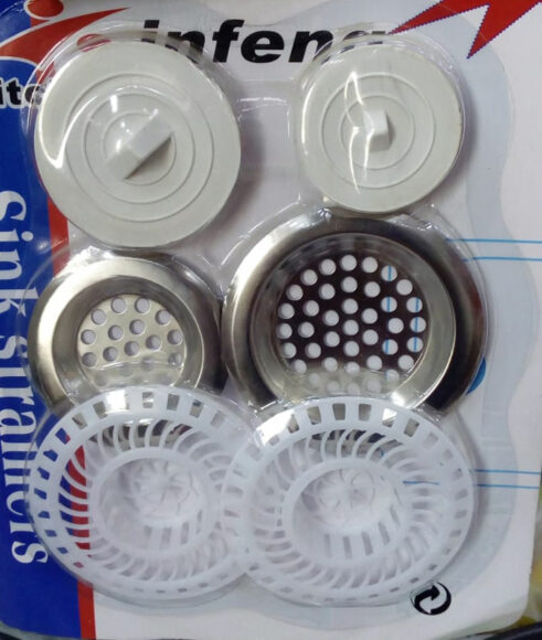 Kitchen Sink Strainer Stainless Steel 4 Pcs In Pakistan   Kitchen Sink Strainer Stainless Steel 4 Pcs 1 Large 